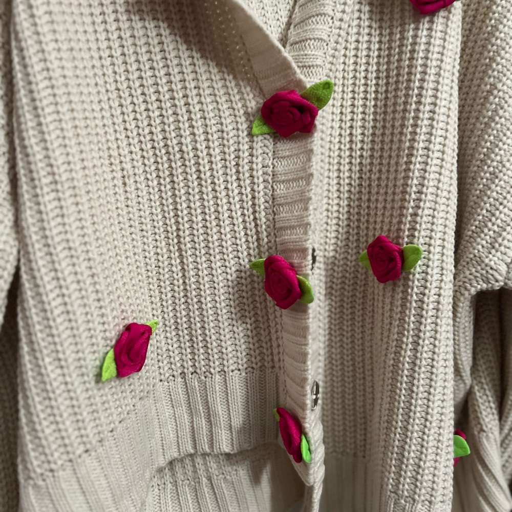 Sweet Society knit cardigan with collar